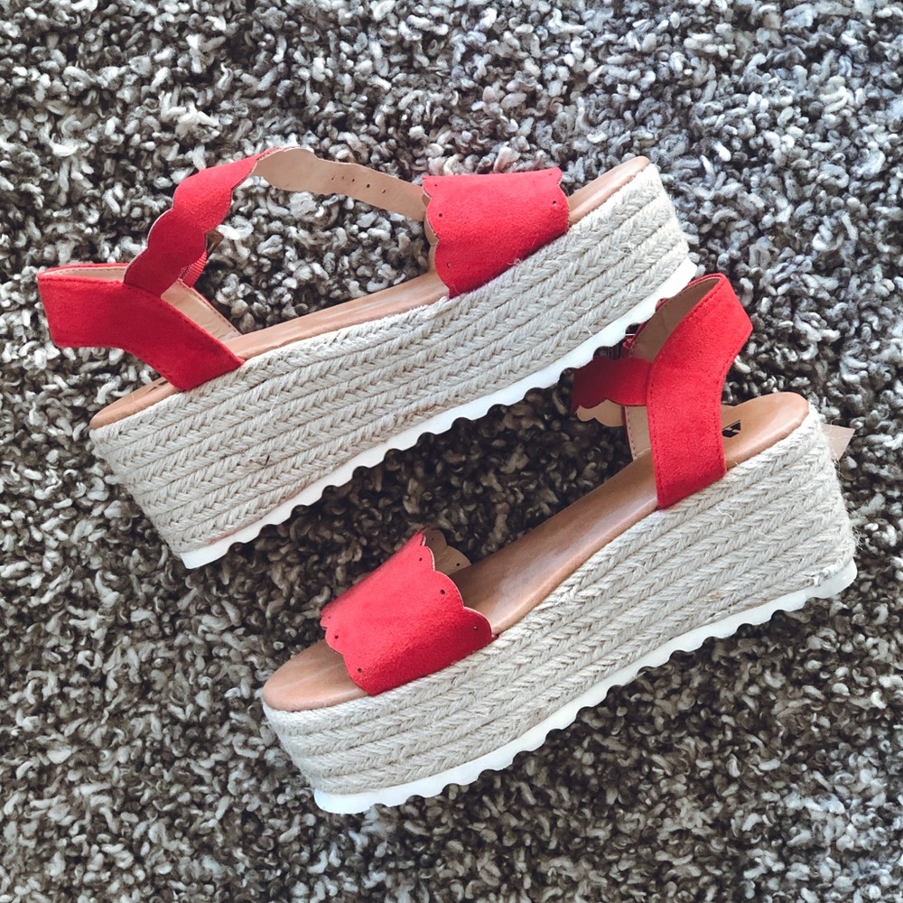 AMS Red/Tan espadrilles